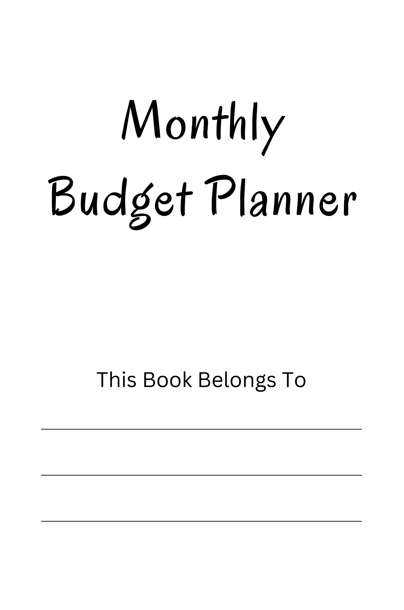 Monthly Budget Planner