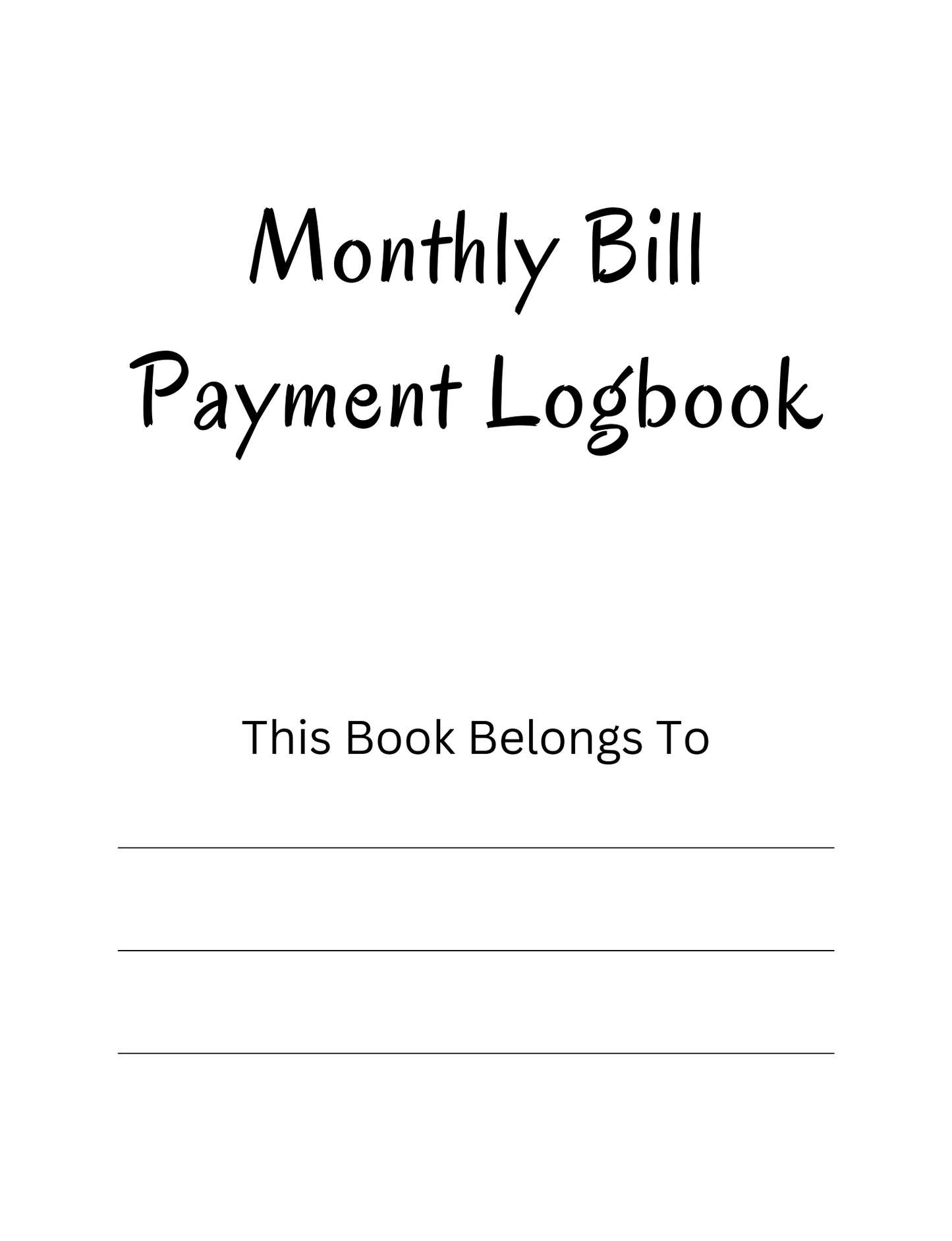 Monthly Bill Payment Tracker