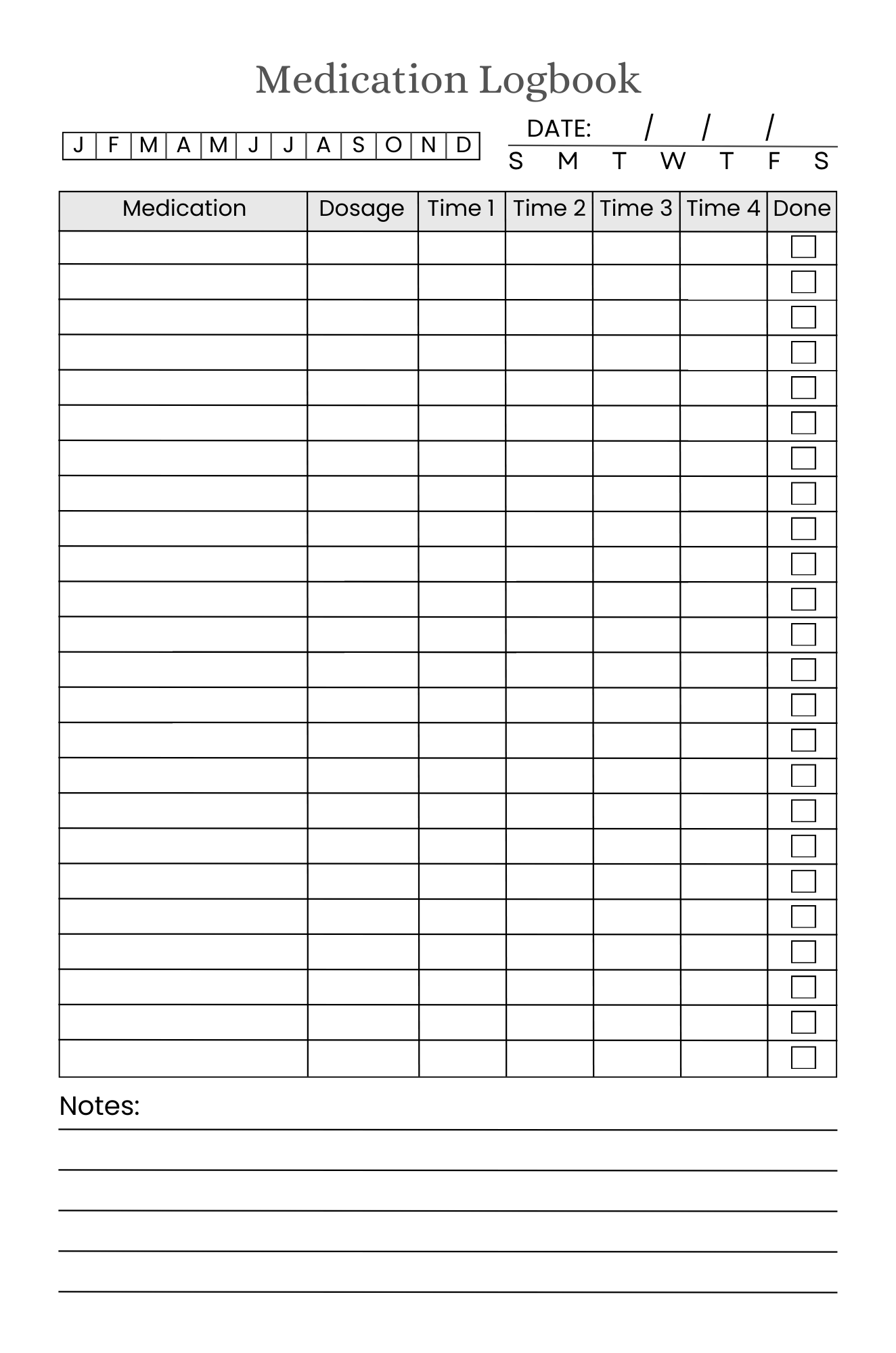 Medication Logbook