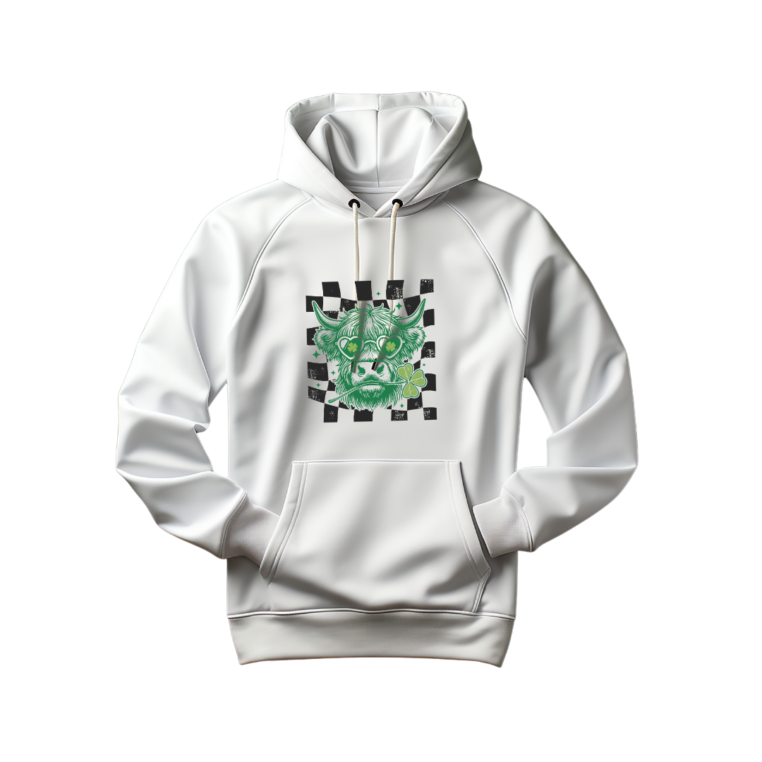 Lucky Highland Cow St. Patrick’s Day Hoodie | TheCOSpot
