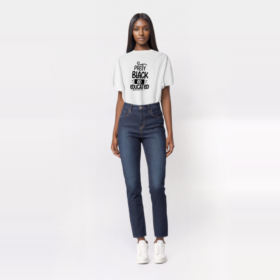 "Pretty, Black, and Educated" T-Shirt – Beauty, Brilliance & Black Excellence
