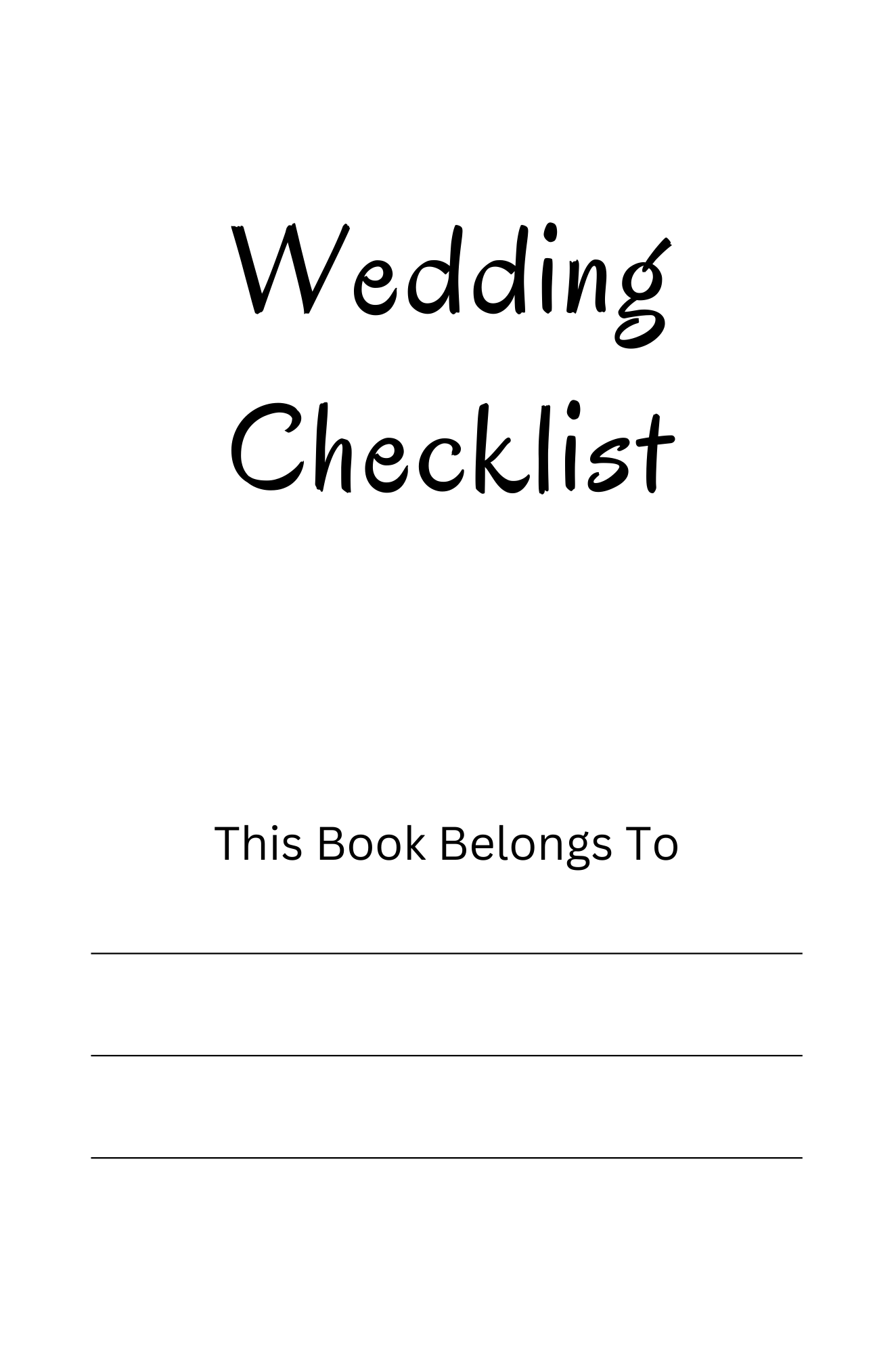 Wedding Checklist