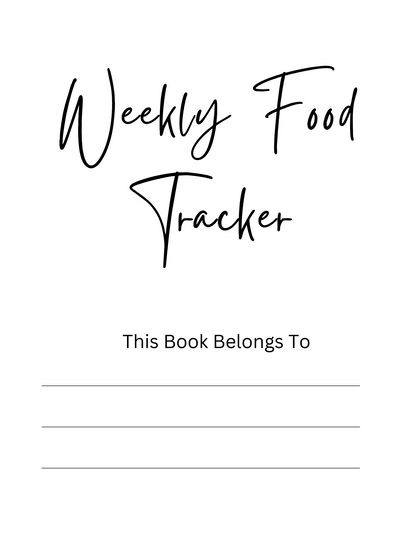 Weekly Food Tracker