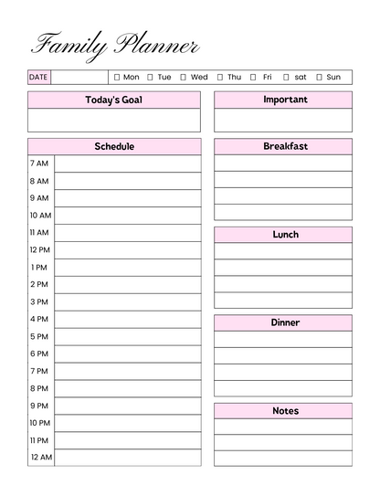 Family Planner