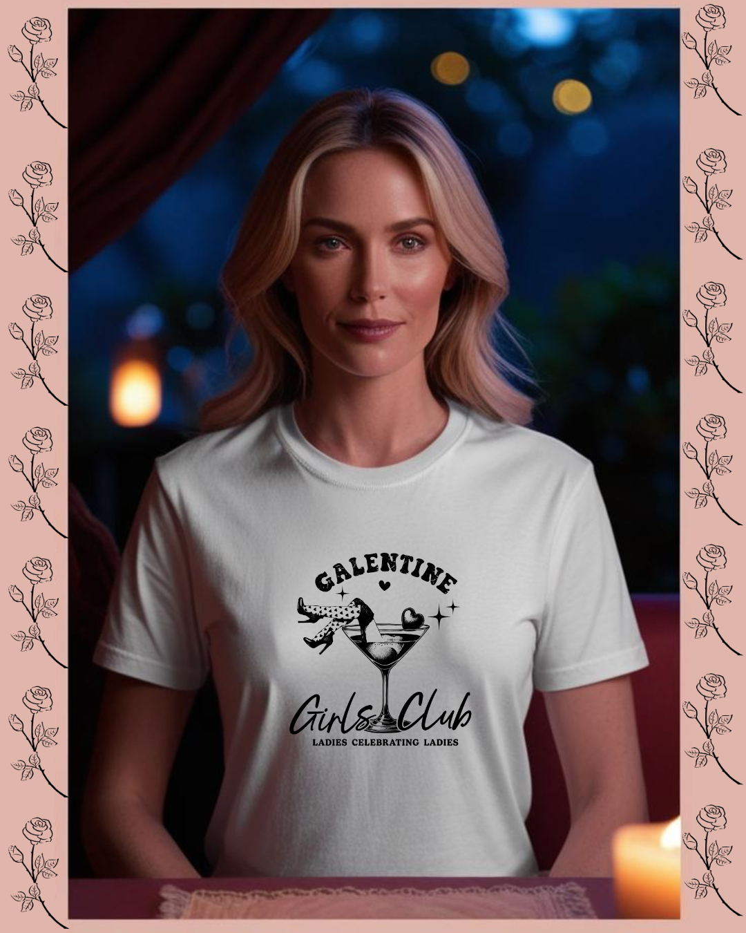 "Galentine - Girl's Club - Ladies Celebrating Ladies" T-Shirt