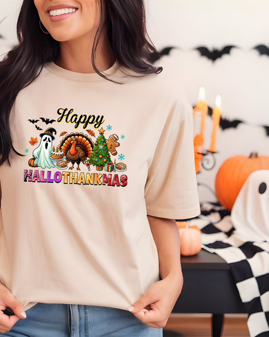 Happy HalloThanksMas T-Shirt