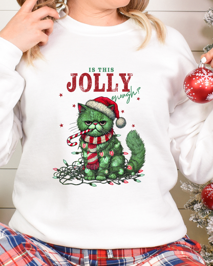 Jolly Cat Christmas Sweatshirt