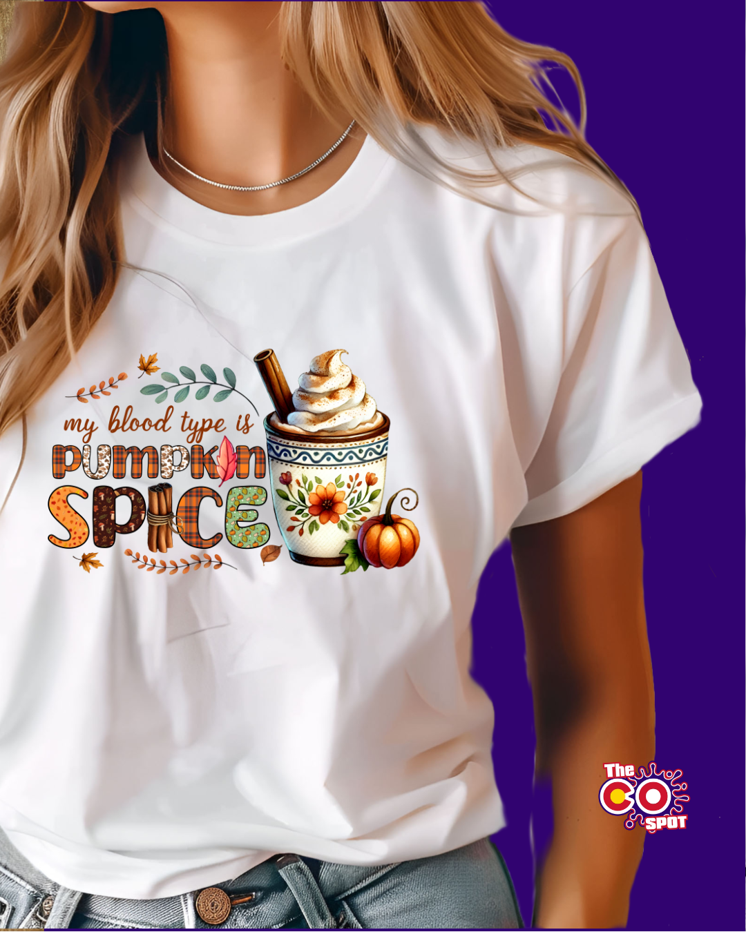 Fun My Blood Type is Pumpkin Spice T-Shirt