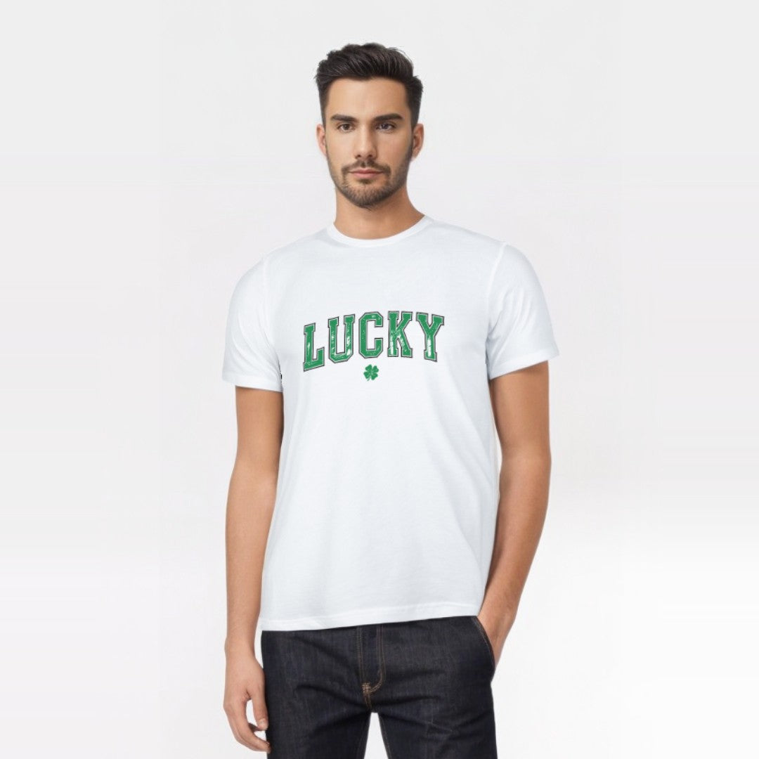 Lucky White T-Shirt – St. Patrick’s Day Edition | TheCOSpot