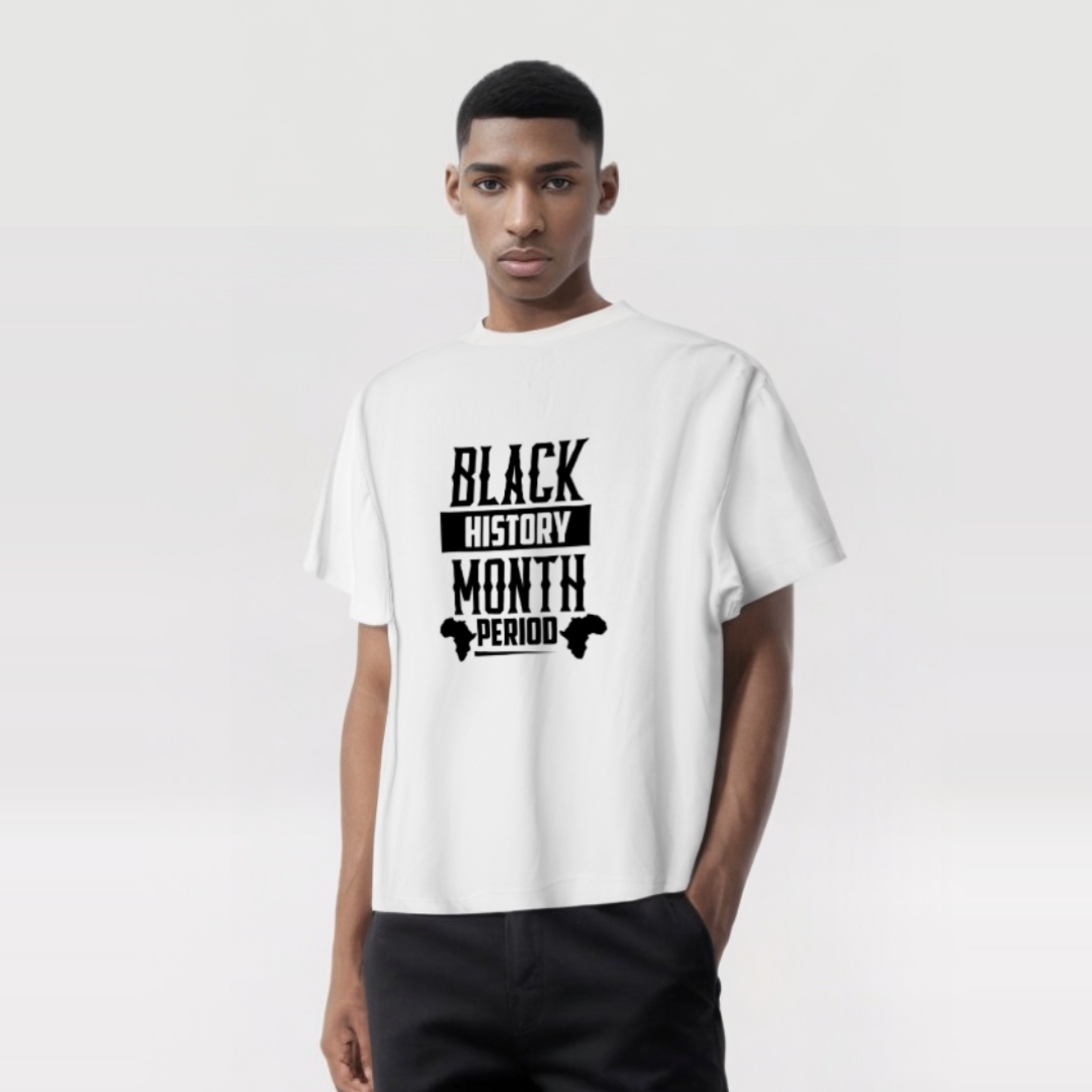 Black History Month. Period. T-Shirt – Bold, Powerful, Unapologetic.