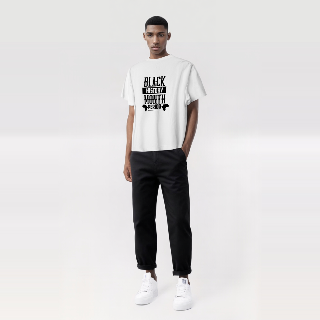 Black History Month. Period. T-Shirt – Bold, Powerful, Unapologetic.