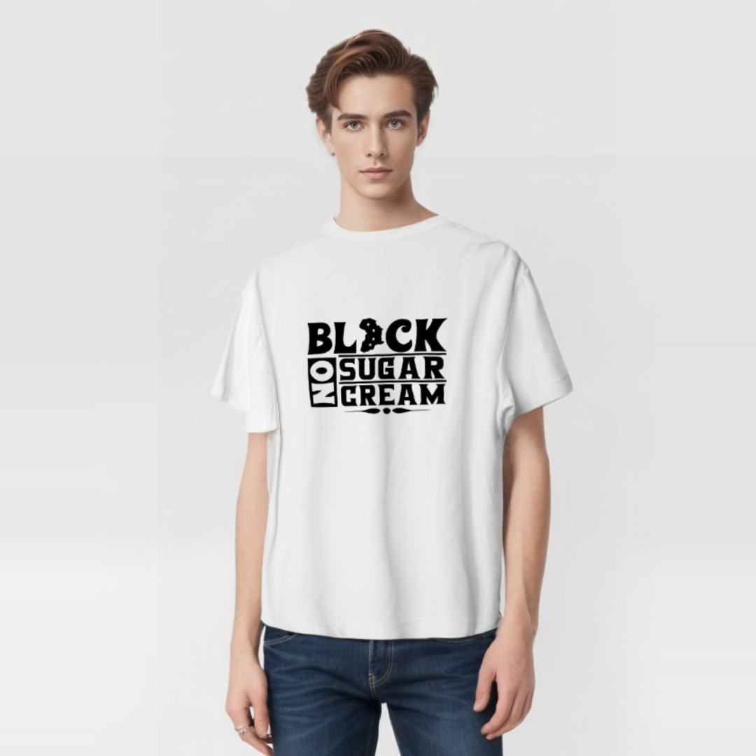 Black. No Sugar. No Cream. T-Shirt – Bold, Strong, Unapologetic.