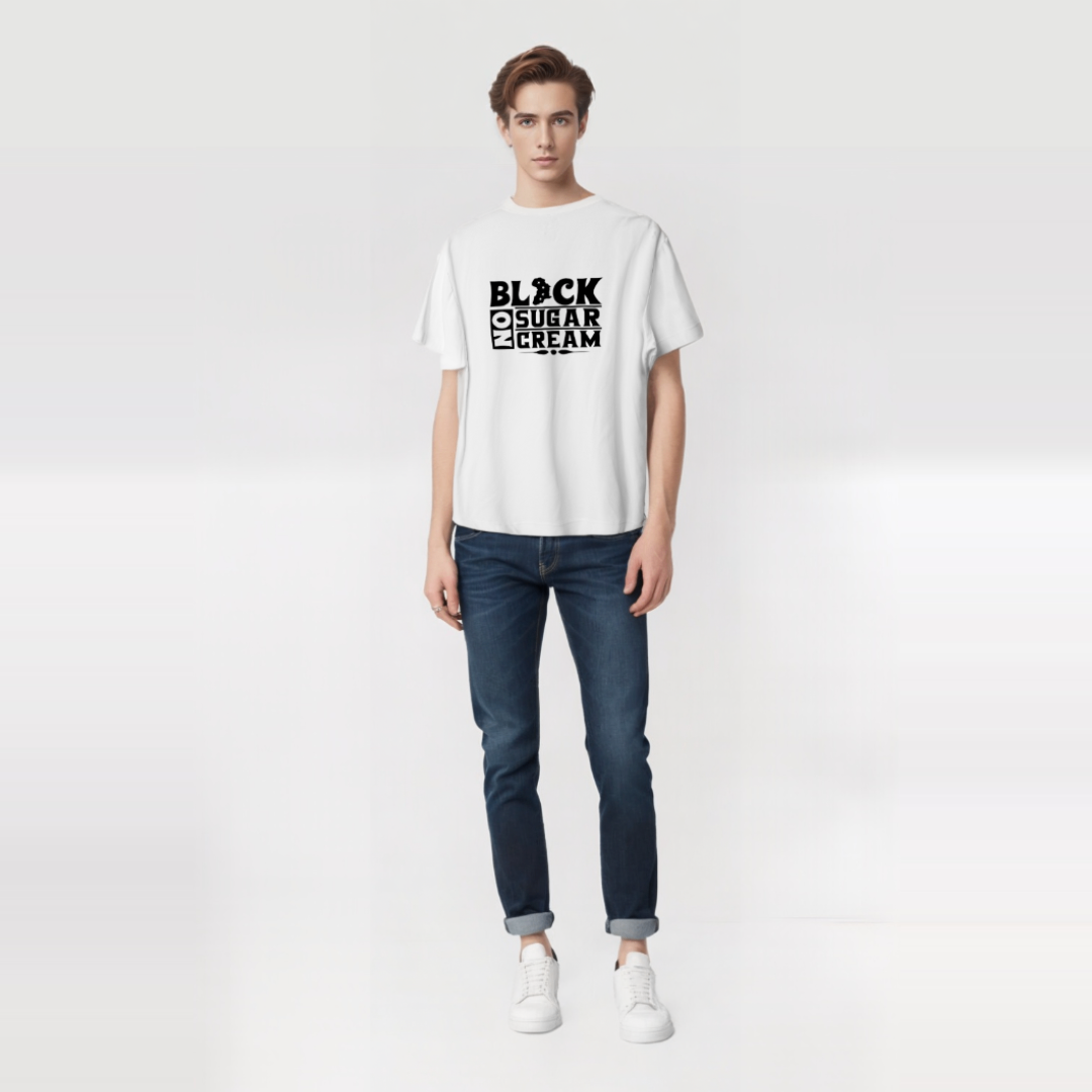 Black. No Sugar. No Cream. T-Shirt – Bold, Strong, Unapologetic.