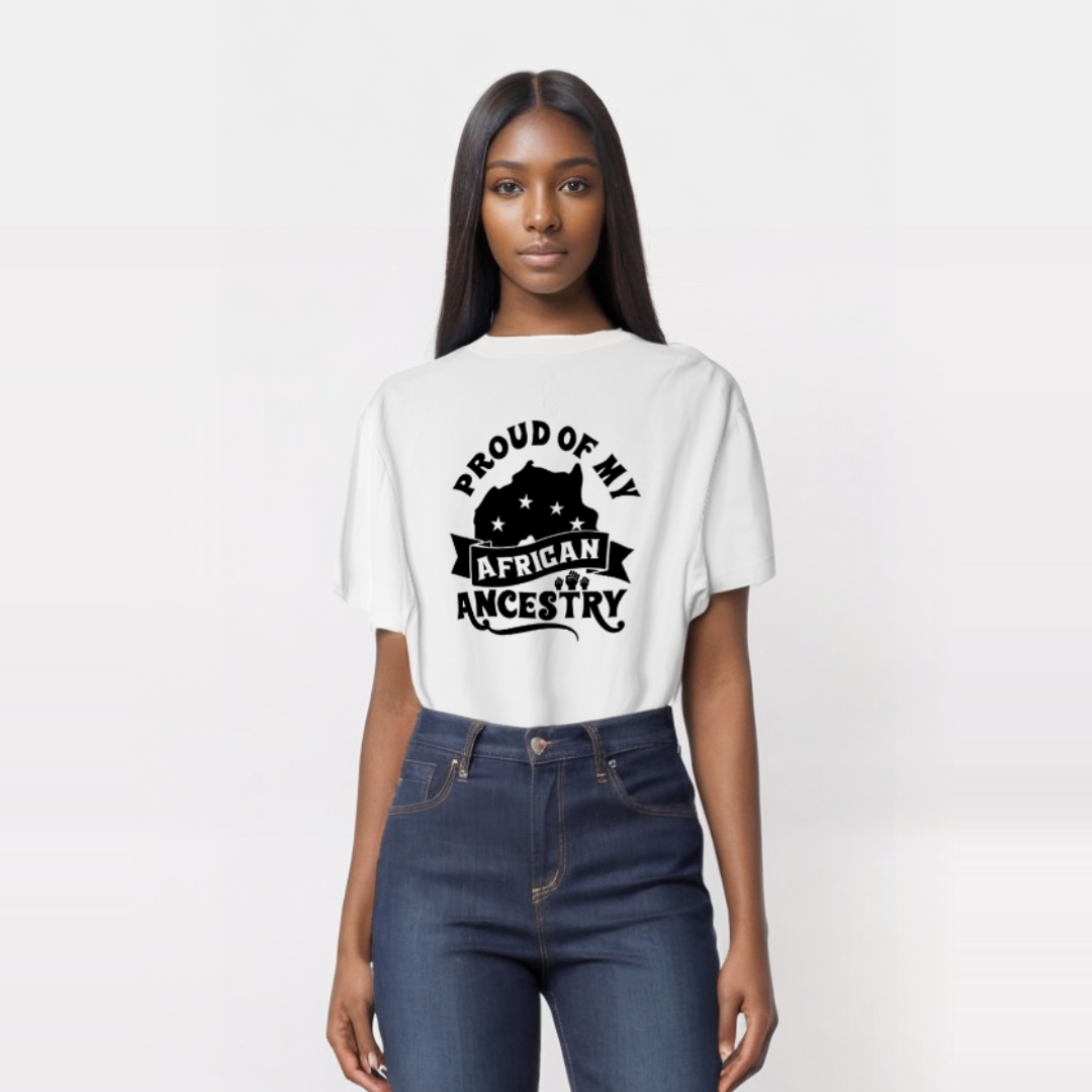 "Proud of My American Ancestry" T-Shirt – Honor the Legacy, Celebrate the Strength