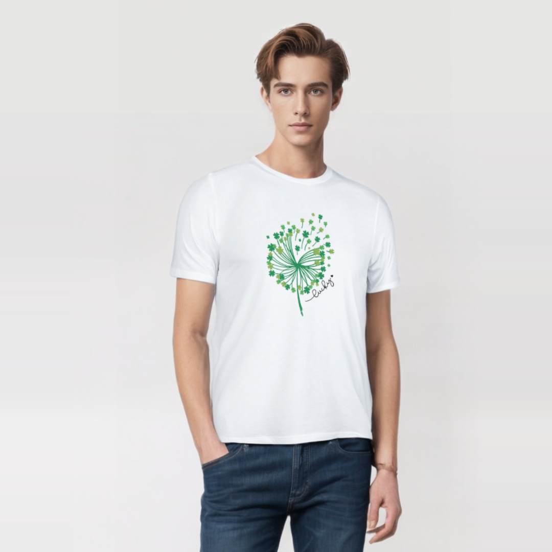 Lucky Clover Dandelion T-Shirt – St. Patrick’s Day Edition | TheCOSpot