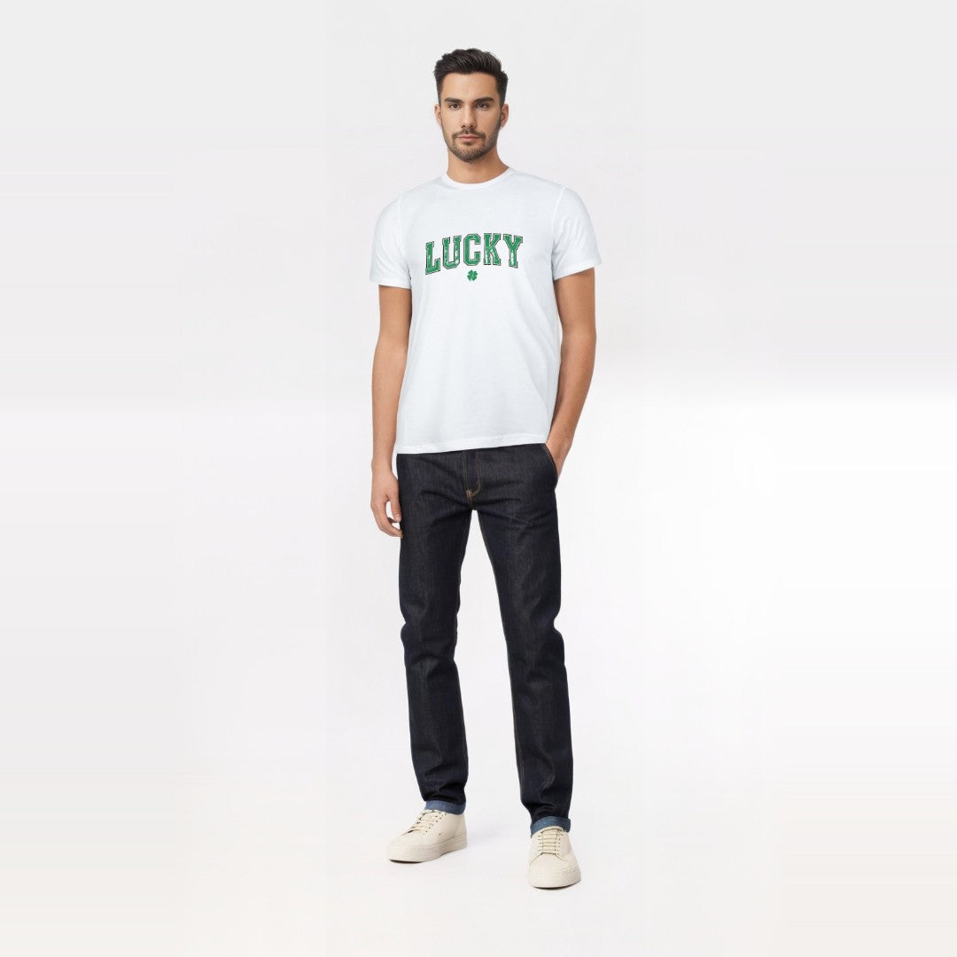 Lucky White T-Shirt – St. Patrick’s Day Edition | TheCOSpot