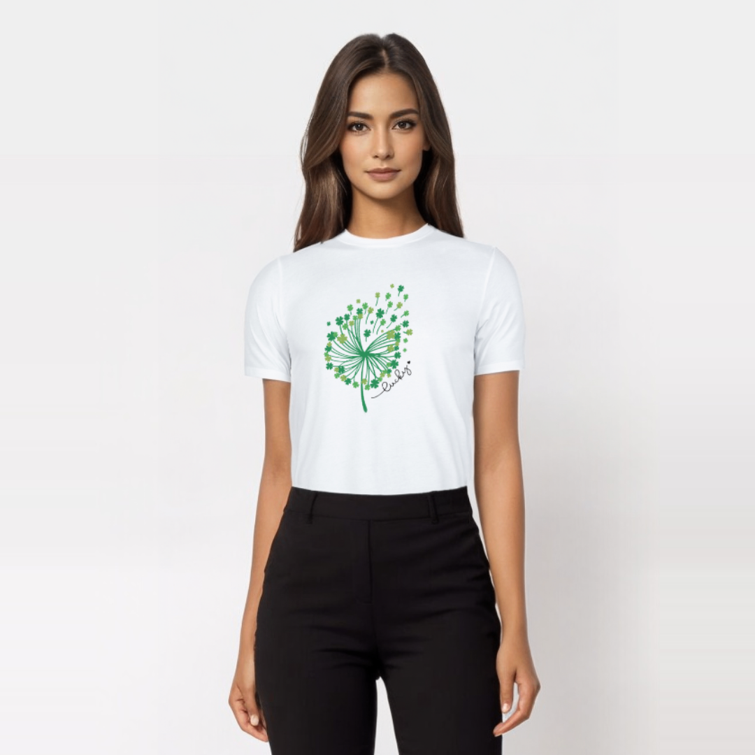 Lucky Clover Dandelion T-Shirt – St. Patrick’s Day Edition | TheCOSpot