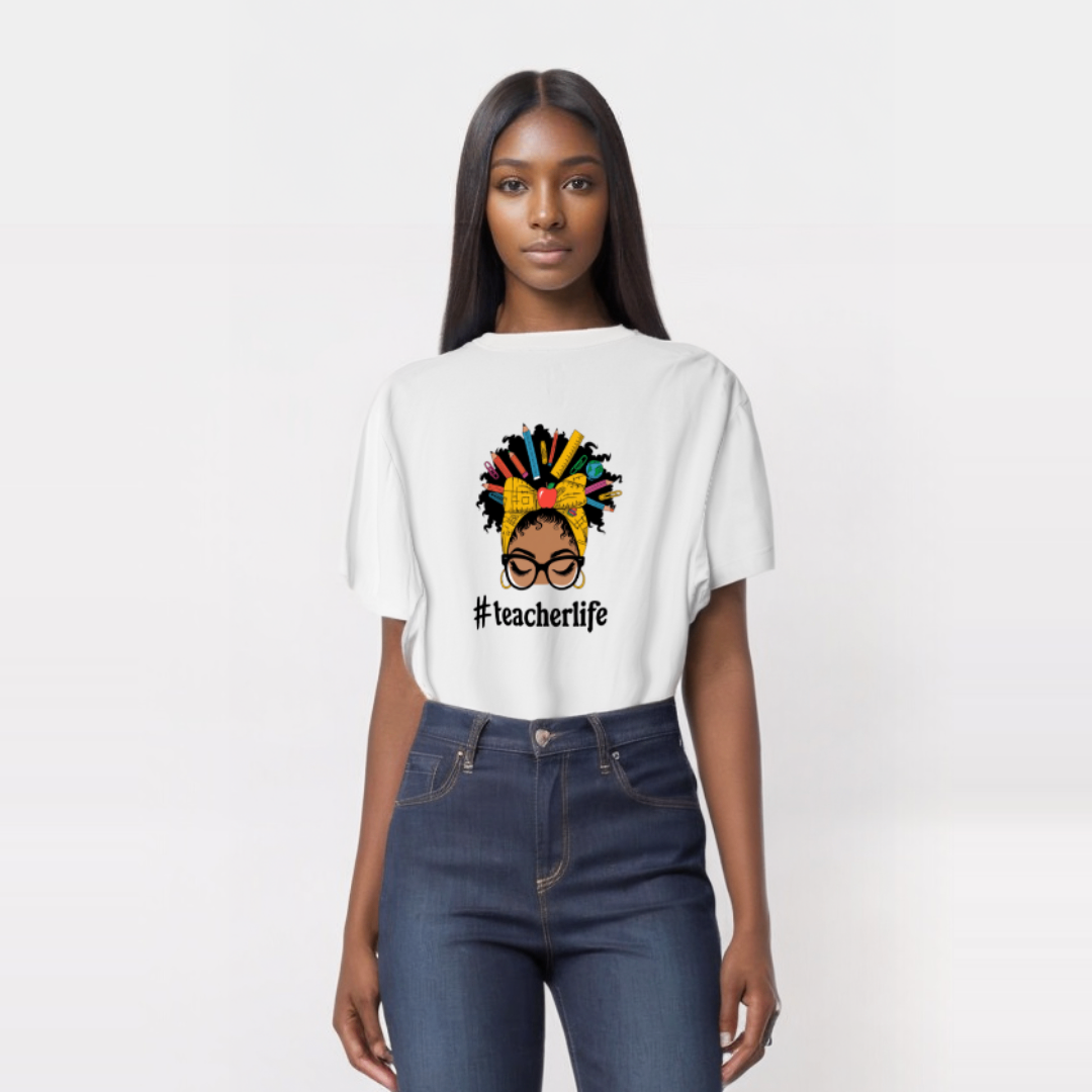 Black History Month "Teacher Life" T-Shirt – Educate, Empower, Inspire