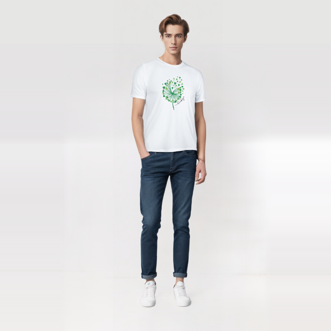 Lucky Clover Dandelion T-Shirt – St. Patrick’s Day Edition | TheCOSpot