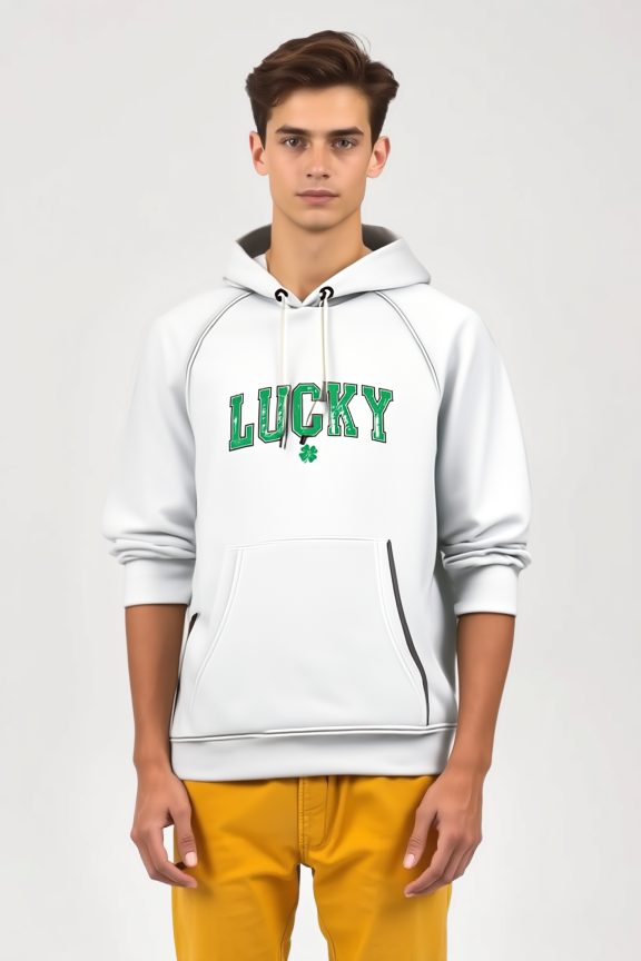 Lucky White Hoodie – St. Patrick’s Day Edition | TheCOSpot